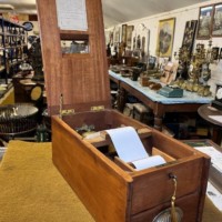 Vintage Mahogany Counter Top Cash Register