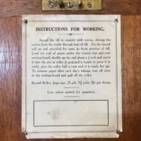 Vintage Mahogany Counter Top Cash Register