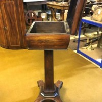 Antique Rosewood Teapoy / Work Box Circa Mid 19th C