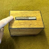Art Deco Satinwood Spring Loaded Cigarette Dispenser