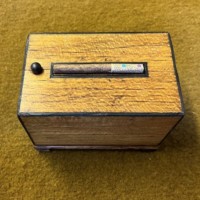 Art Deco Satinwood Spring Loaded Cigarette Dispenser
