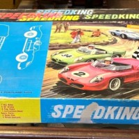 Vintage Speedking Slot Car Racing Set by Portland Toys Ltd