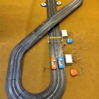 Vintage Speedking Slot Car Racing Set by Portland Toys Ltd