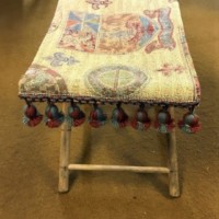 Childs Fabric Topped Folding Stool