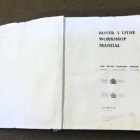 Rover 3 Litre Workshop Manual