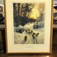 Framed Joseph Farquharson Print﻿ "The Sun Had Closed"