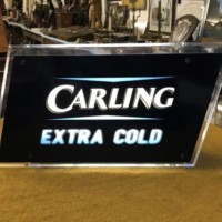 Vintage Carling Extra Cold Illuminated Bar Sign