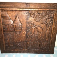 Pair of Flemish Oak Carved Relief Panels