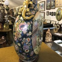 Vintage Large Japanese Moon Vase / Pilgrim Bottle