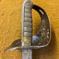 WW1 Edward VII 1897 Pattern Infantry Officers Sword with Leather Scabbard