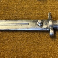Vintage Swedish M1896 Mauser Bayonet with Scabbard and Leather Frog