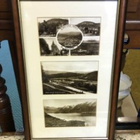 Framed Set of 3 Early Ballater Postcards "Greetings From Ballater"