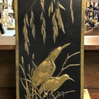 Brass Repousse Birds Wall Art