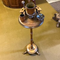 Victorian Mahogany Smokers Companion Stand