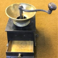 Coffee Grinder Cast Iron & Brass