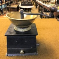 Coffee Grinder Cast Iron & Brass