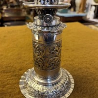 Arts & Crafts Period Silver Plated Oil Lamp by Hukin & Heath B/ham & London