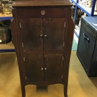 Antique Mahogany Gramophone Cabinet