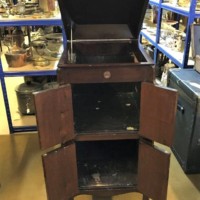 Antique Mahogany Gramophone Cabinet