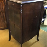 Antique Mahogany Gramophone Cabinet