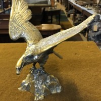 Vintage Brass Eagle Statue