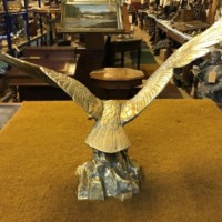 Vintage Brass Eagle Statue