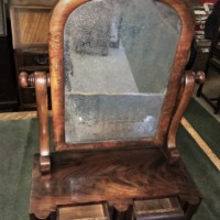 Victorian Mahogany Toilet Mirror