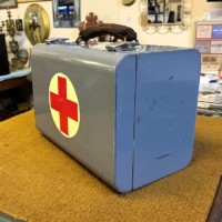Vintage Metal Cased Portable First Aid Kit