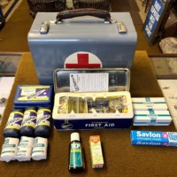 Vintage Metal Cased Portable First Aid Kit