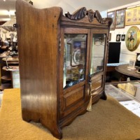 Antique Oak Smokers Cabinet
