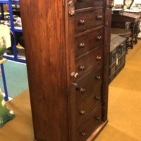 Victorian Mahogany Wellington Chest of Drawers