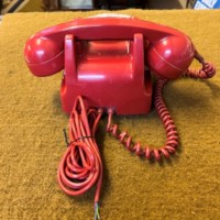 Vintage Red GPO 706F Telephone "Bat Phone"