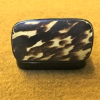 Faux Tortoiseshell Lacquered Snuff Box