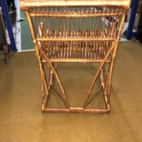 Vintage Bamboo & Rush Childs Rocking Chair