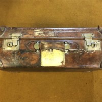 Medium Size Leather Suitcase