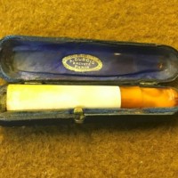 Antique Amber and Meerschaum Cheroot Holder By A Dubois Paris