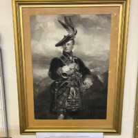 Antique Grayscale Print of George Gordon, 5th Duke of Gordon (1770 - 1836)