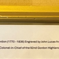 Antique Grayscale Print of George Gordon, 5th Duke of Gordon (1770 - 1836)