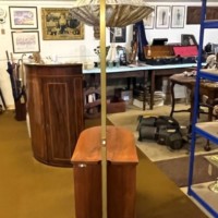 Mid Century Walnut Cocktail Cabinet / Floor Light by Wilhelm Krechlok Kg