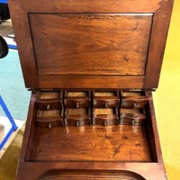 Vintage Mahogany Davenport Desk with Writing Surface