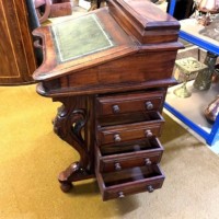 Vintage Mahogany Davenport Desk with Writing Surface