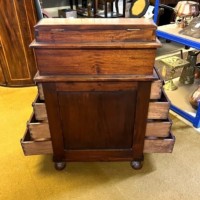 Vintage Mahogany Davenport Desk with Writing Surface