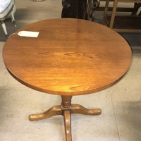 Round Wooden Pub Tables (9)