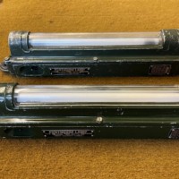 Vintage Pair of Military Armoured Vehicle Lamps