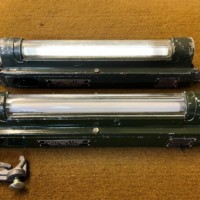 Vintage Pair of Military Armoured Vehicle Lamps