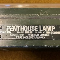 Vintage Pair of Military Armoured Vehicle Lamps