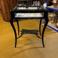 Antique Ebonised Bijouterie Display Cabinet