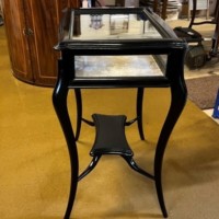 Antique Ebonised Bijouterie Display Cabinet