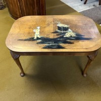 Vintage Mahogany Chinoiserie Side / Coffee Table