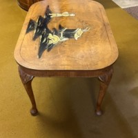 Vintage Mahogany Chinoiserie Side / Coffee Table